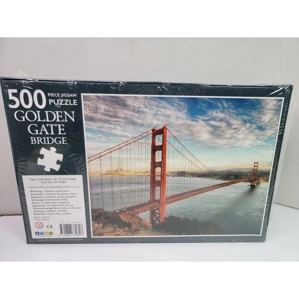 Page Publications Golden Gate Bridge 500 Piece Jigsaw Puzzle San Francisco New